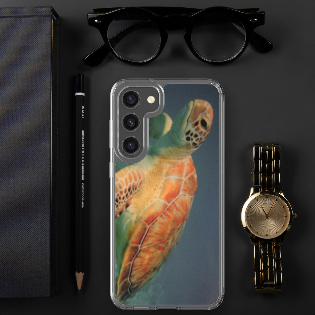 Sea Turtle Clear Case for Samsung® Galaxy S23, S23 Plus and S23 Ultra - Snugoma