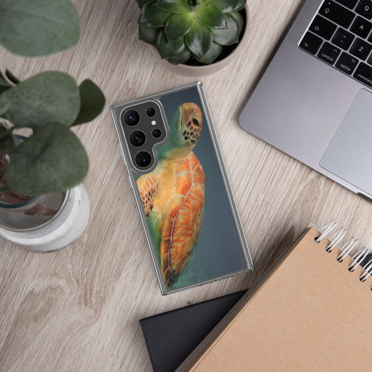 Sea Turtle Clear Case for Samsung® Galaxy S23, S23 Plus and S23 Ultra - Snugoma