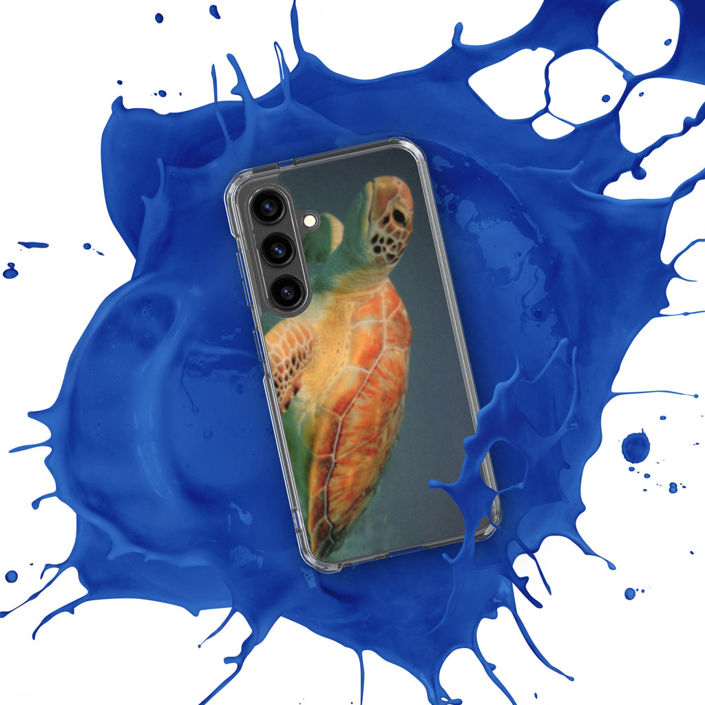 Sea Turtle Clear Case for Samsung® Galaxy S24, S24 Plus and S24 Ultra - Snugoma