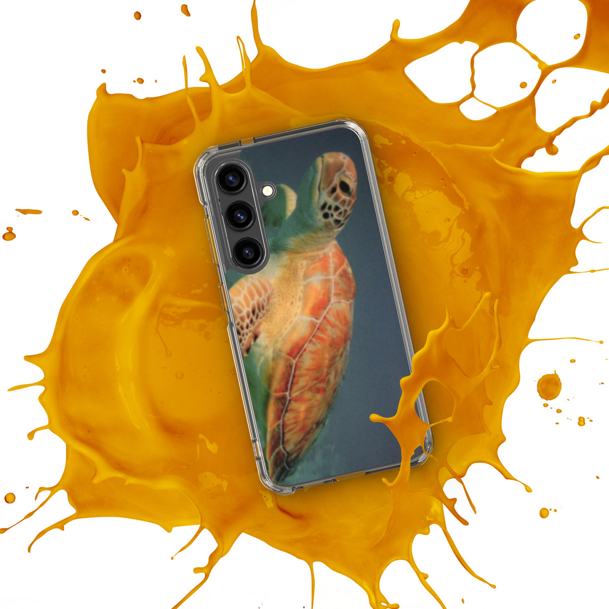 Sea Turtle Clear Case for Samsung® Galaxy S24, S24 Plus and S24 Ultra - Snugoma