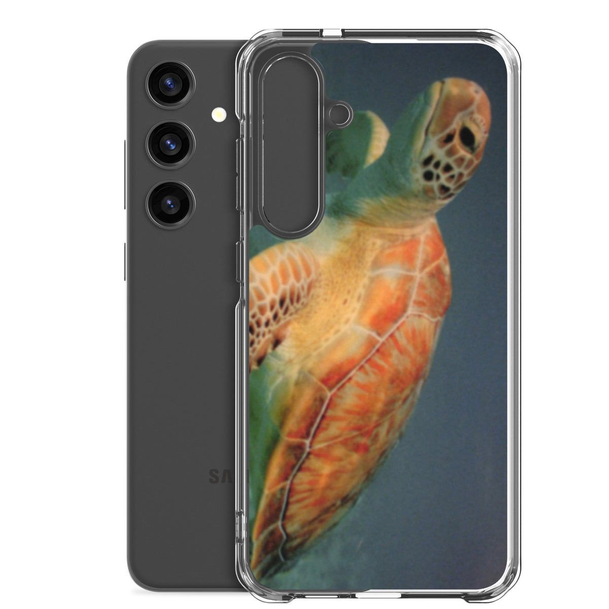 Sea Turtle Clear Case for Samsung® Galaxy S24, S24 Plus and S24 Ultra - Snugoma