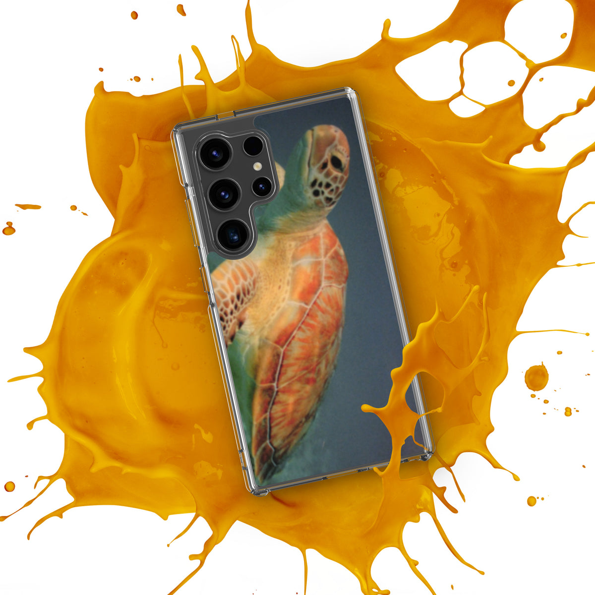 Sea Turtle Clear Case for Samsung® Galaxy S24, S24 Plus and S24 Ultra - Snugoma