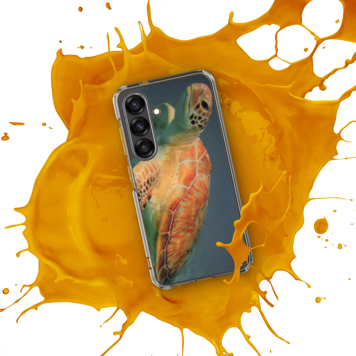 Sea Turtle Clear Case for Samsung® Galaxy S25, S25 Plus and S25 Ultra - Snugoma