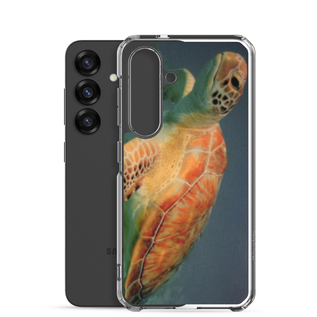 Sea Turtle Clear Case for Samsung® Galaxy S25, S25 Plus and S25 Ultra - Snugoma