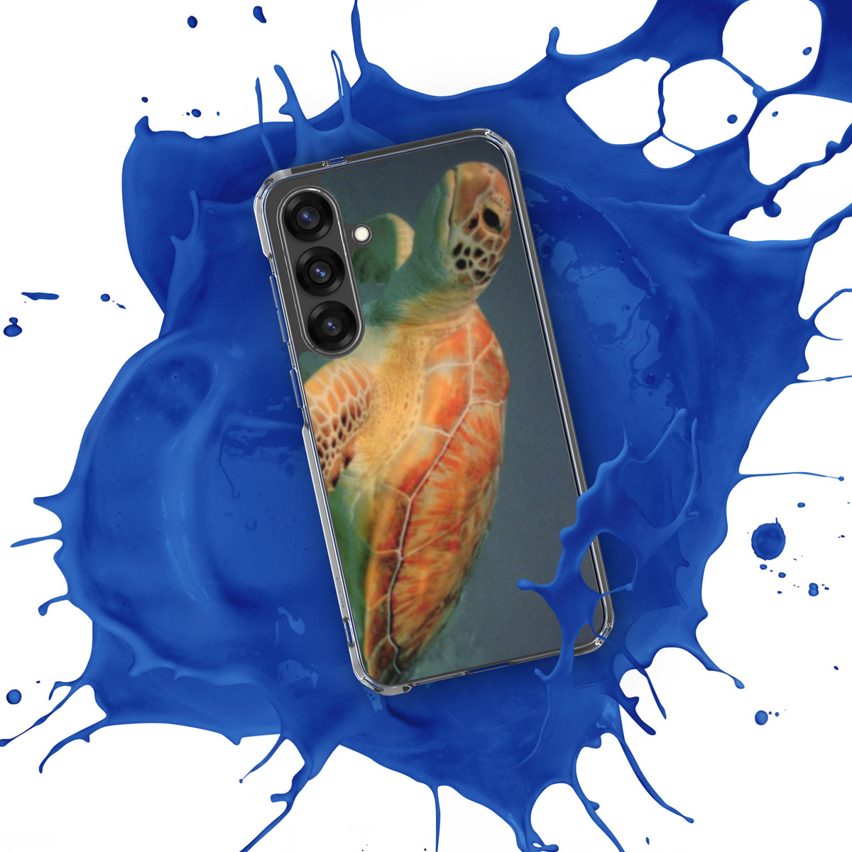 Sea Turtle Clear Case for Samsung® Galaxy S25, S25 Plus and S25 Ultra - Snugoma