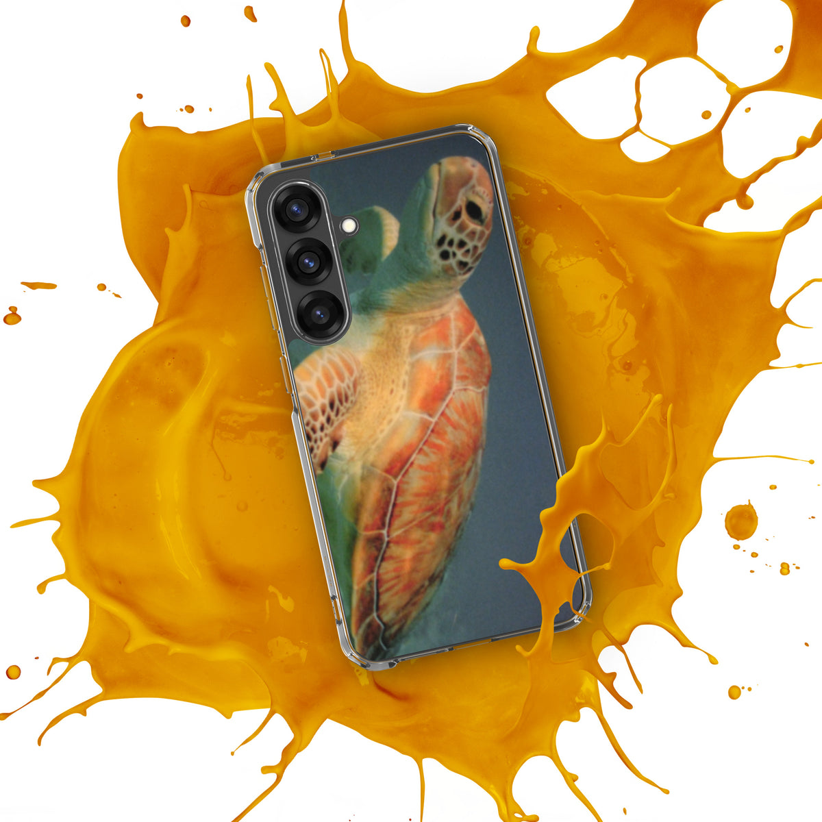 Sea Turtle Clear Case for Samsung® Galaxy S25, S25 Plus and S25 Ultra - Snugoma