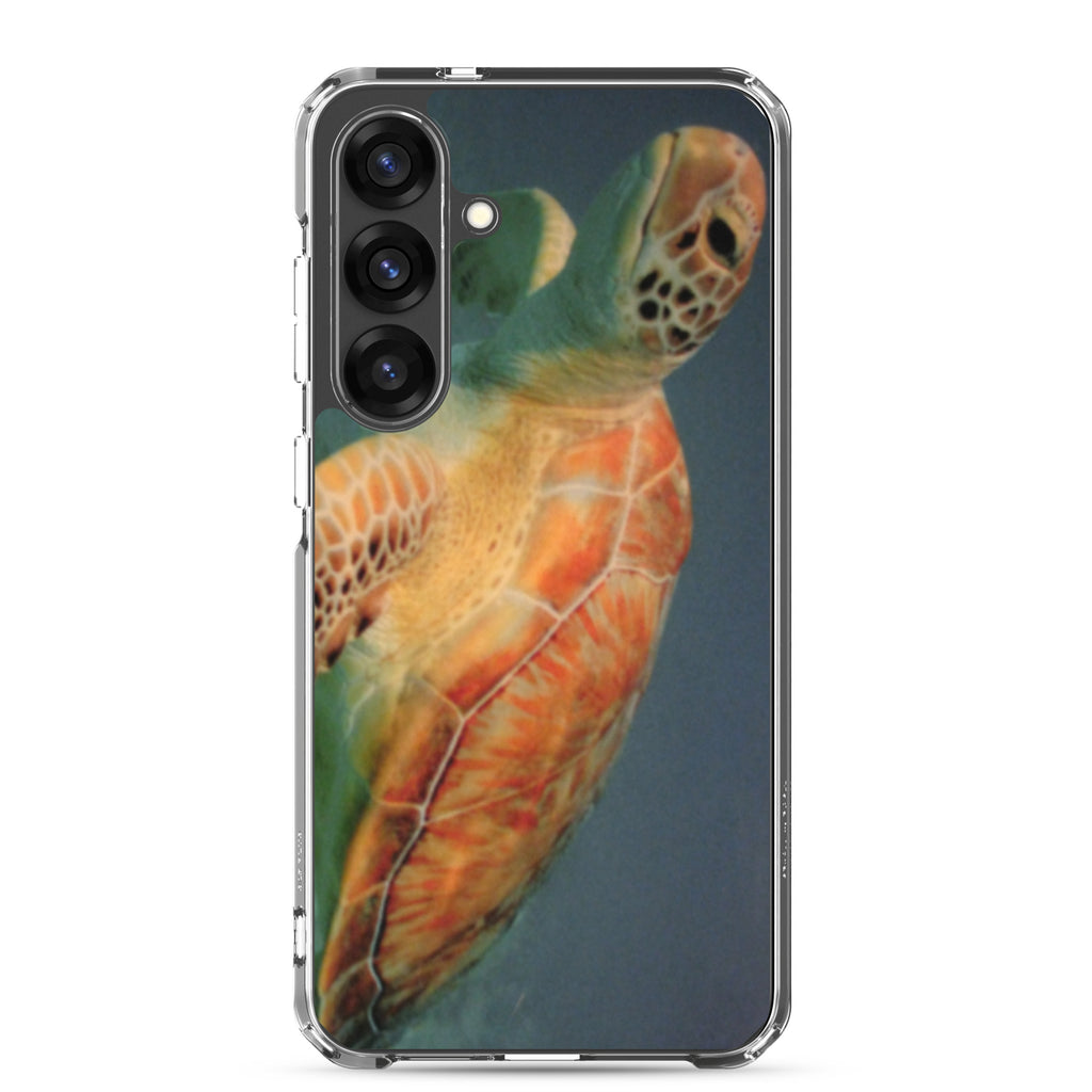 Sea Turtle Clear Case for Samsung® Galaxy S25, S25 Plus and S25 Ultra - Snugoma