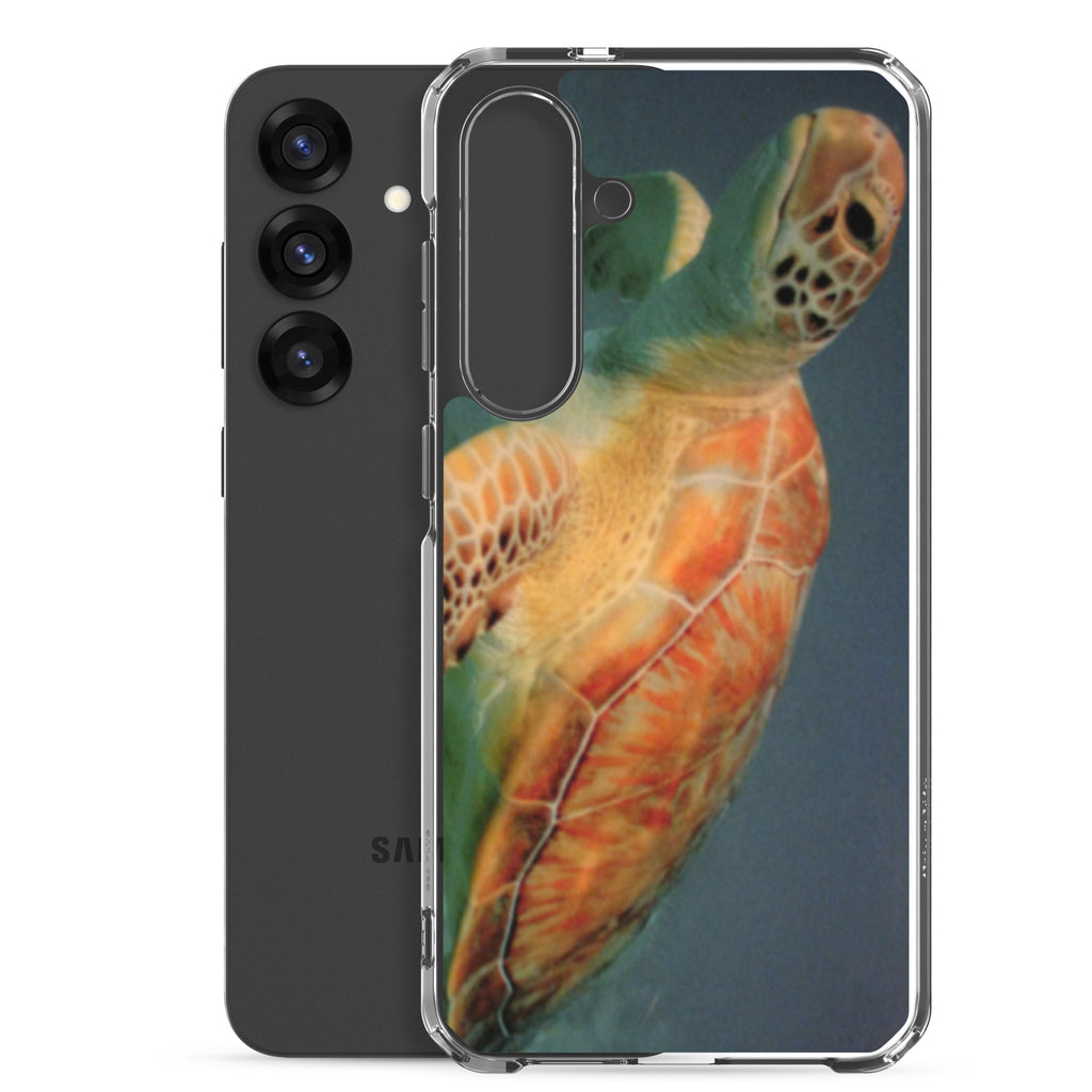 Sea Turtle Clear Case for Samsung® Galaxy S25, S25 Plus and S25 Ultra - Snugoma