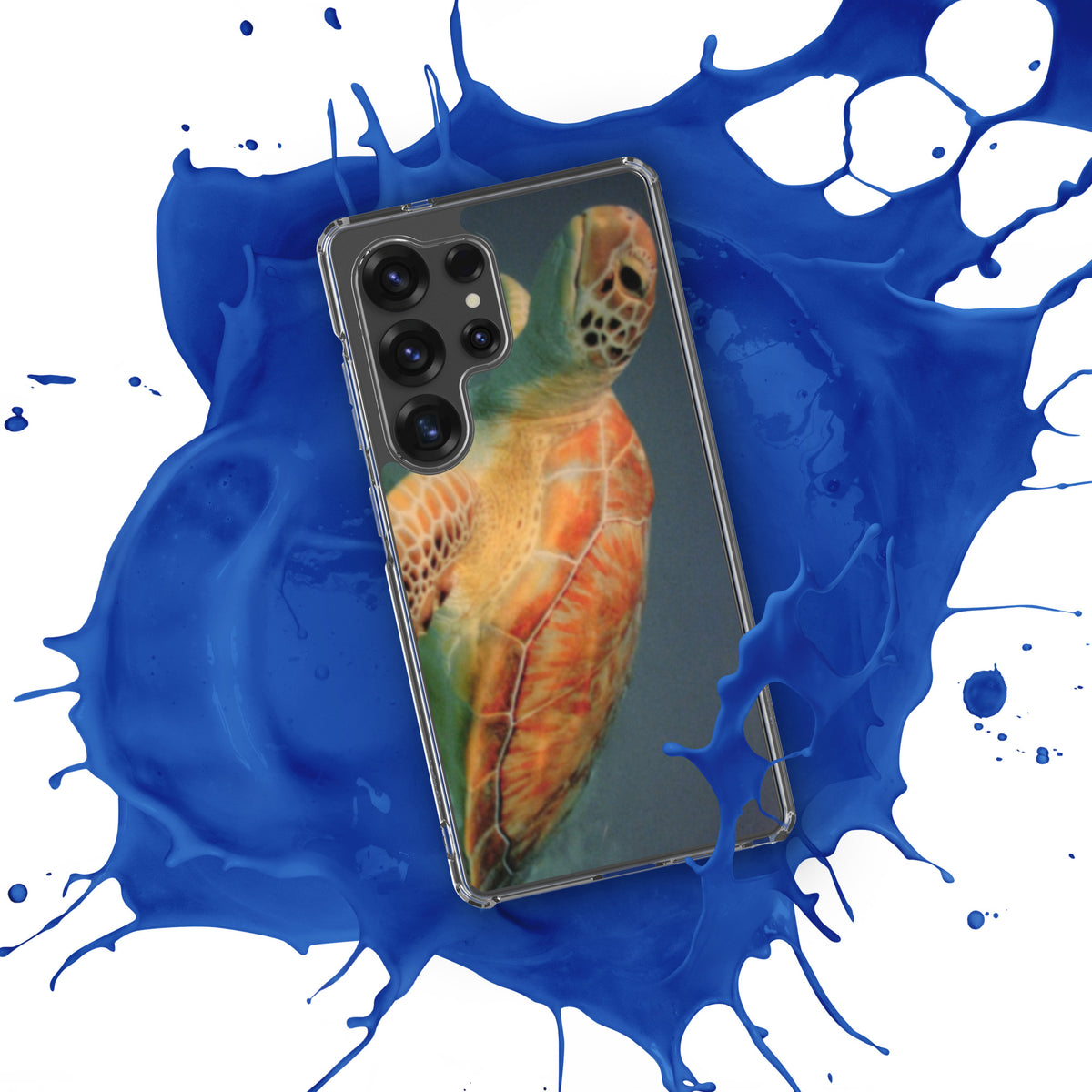 Sea Turtle Clear Case for Samsung® Galaxy S25, S25 Plus and S25 Ultra - Snugoma