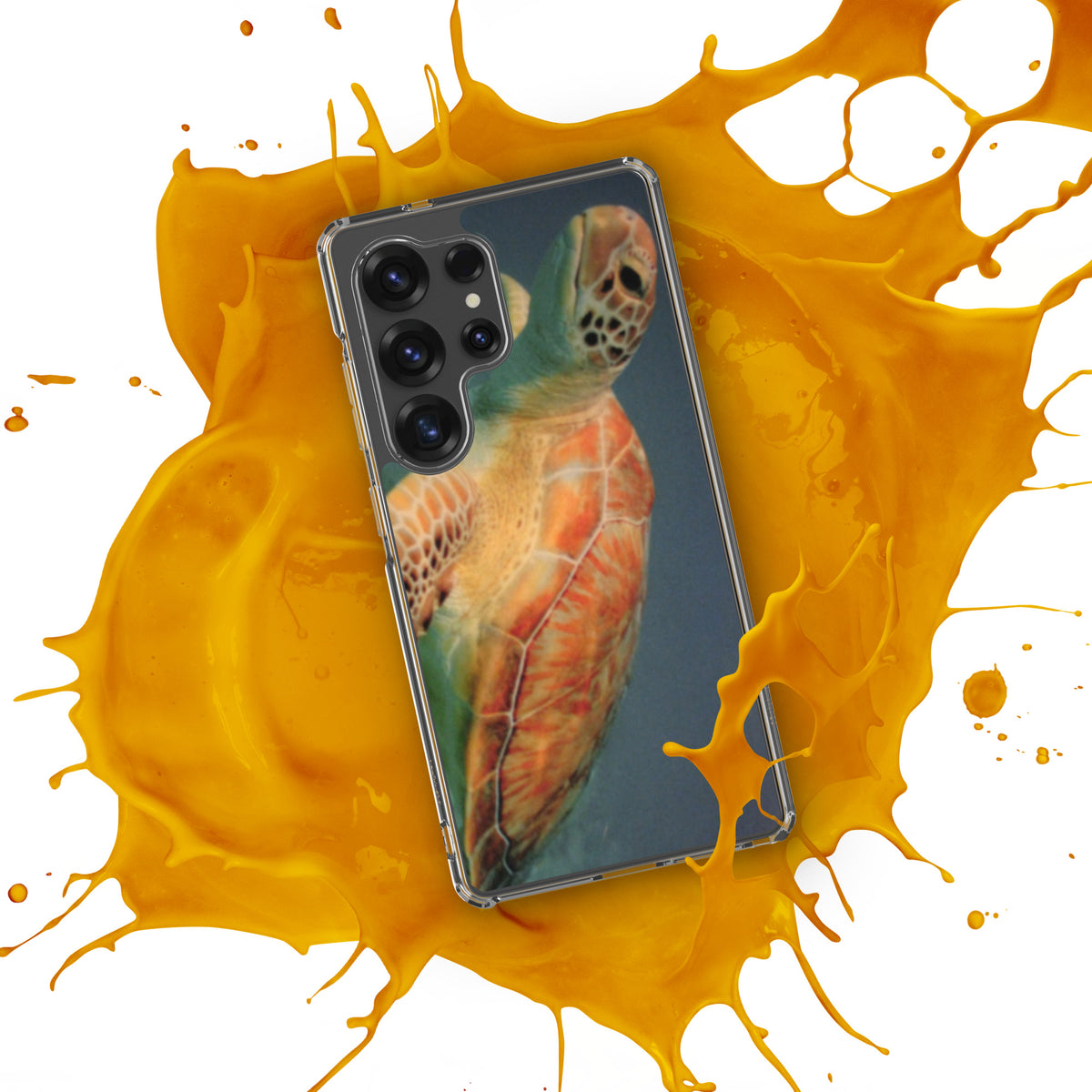 Sea Turtle Clear Case for Samsung® Galaxy S25, S25 Plus and S25 Ultra - Snugoma