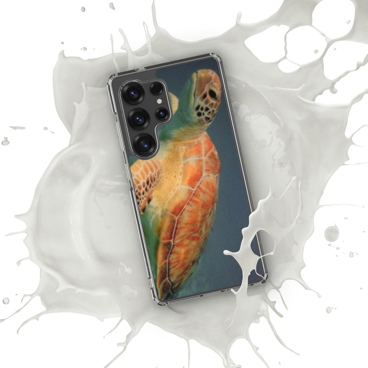 Sea Turtle Clear Case for Samsung® Galaxy S25, S25 Plus and S25 Ultra - Snugoma