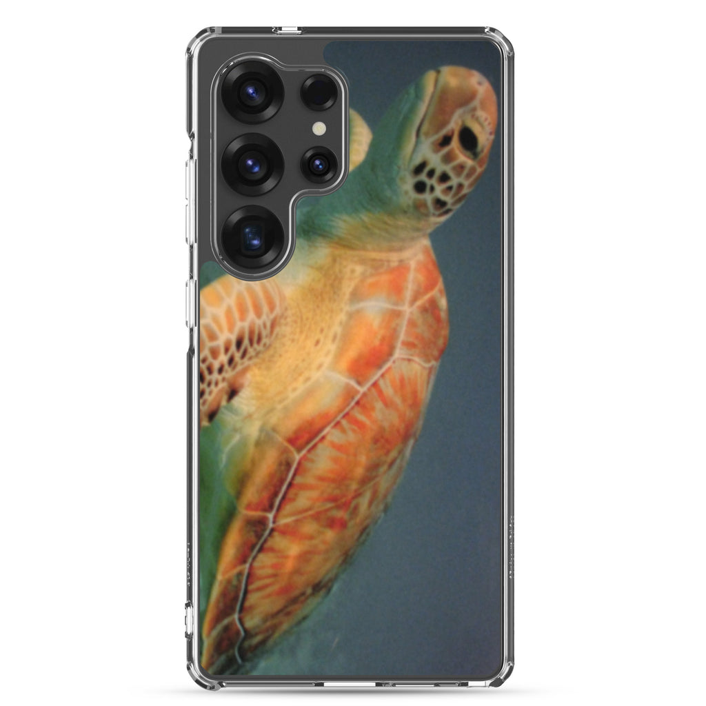 Sea Turtle Clear Case for Samsung® Galaxy S25, S25 Plus and S25 Ultra - Snugoma