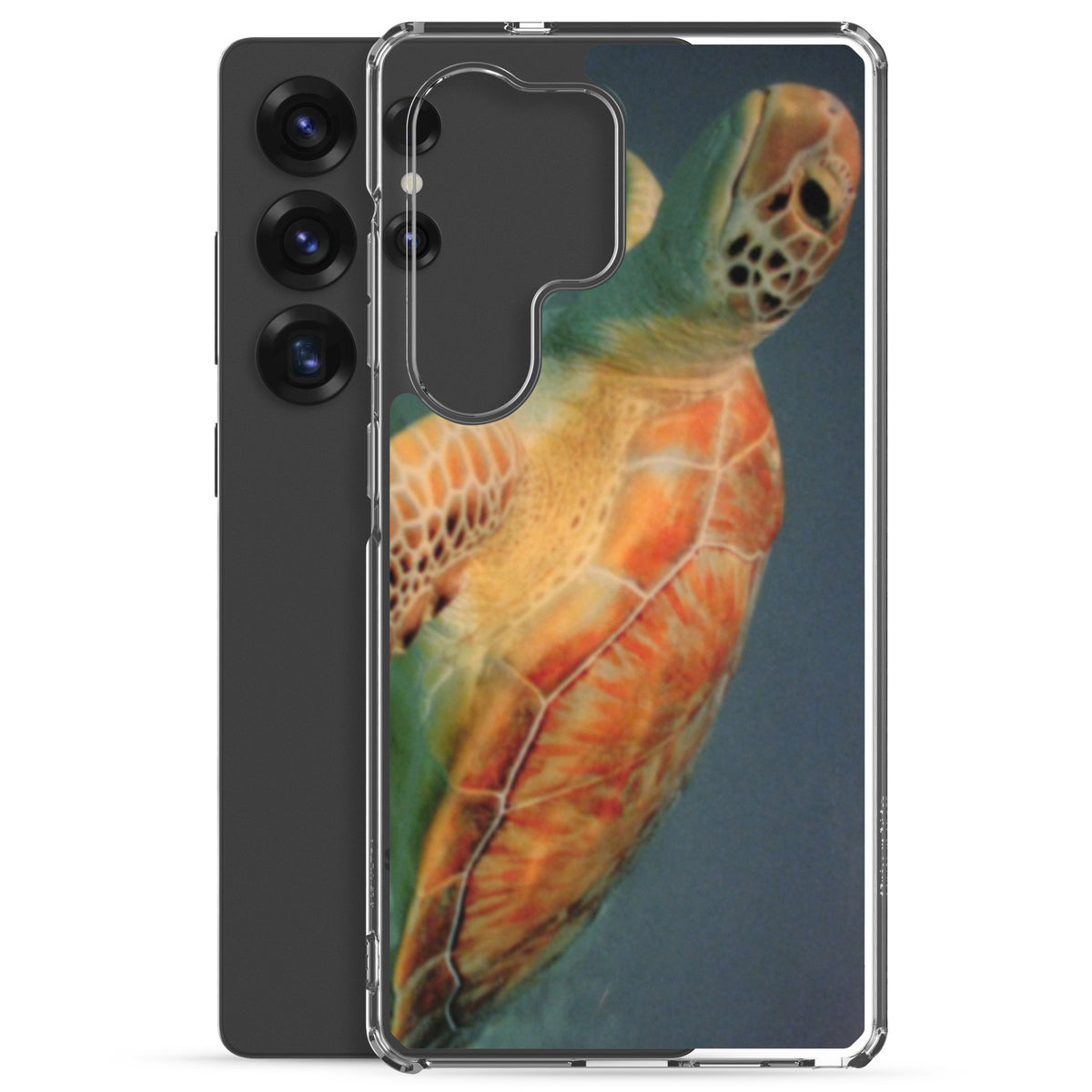 Sea Turtle Clear Case for Samsung® Galaxy S25, S25 Plus and S25 Ultra - Snugoma