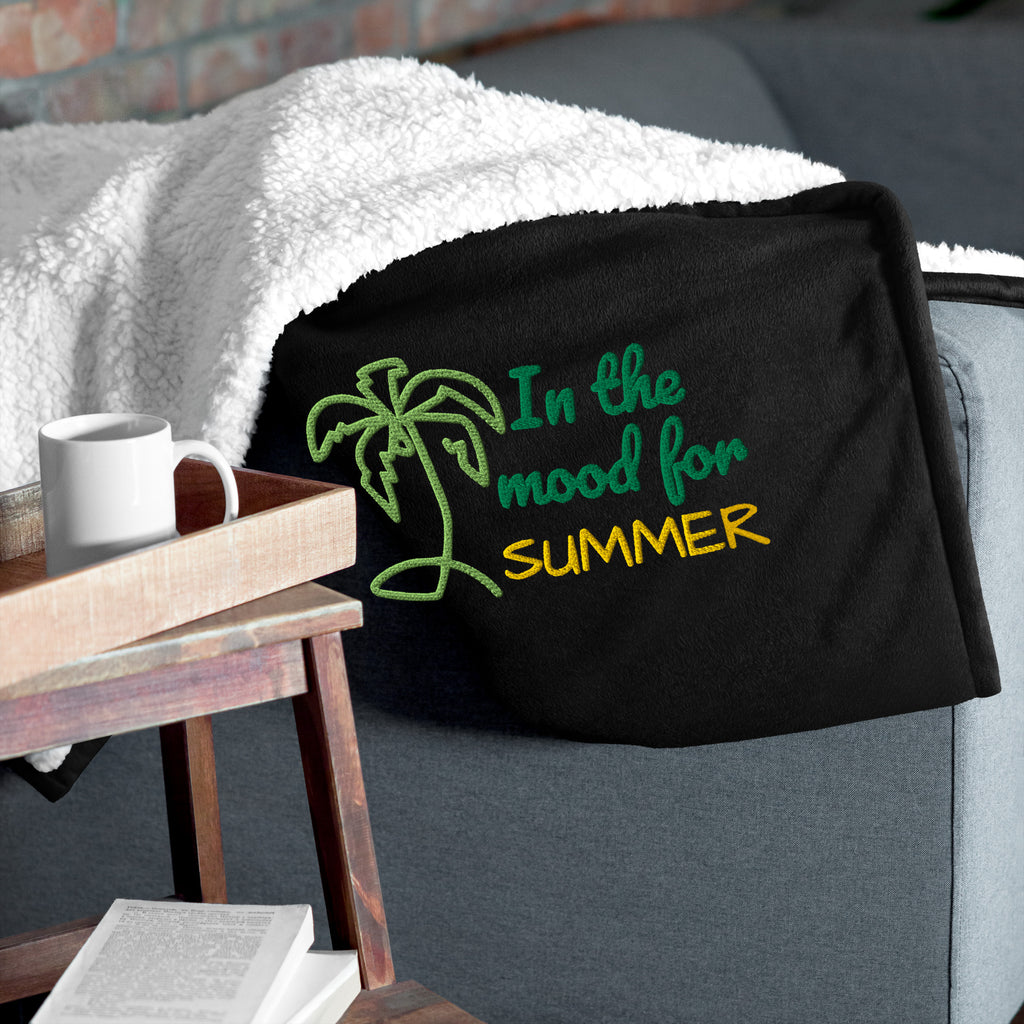 In the Mood for Summer Premium Sherpa Blanket - Snugoma