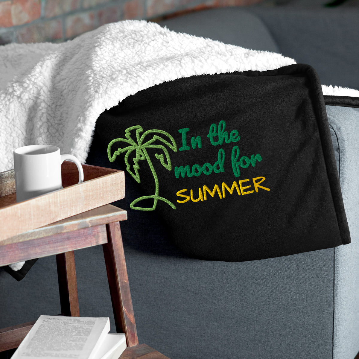 In the Mood for Summer Premium Sherpa Blanket - Snugoma