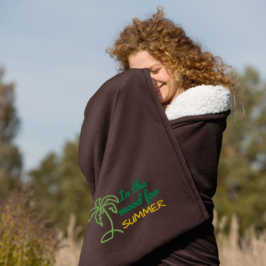 In the Mood for Summer Premium Sherpa Blanket - Snugoma