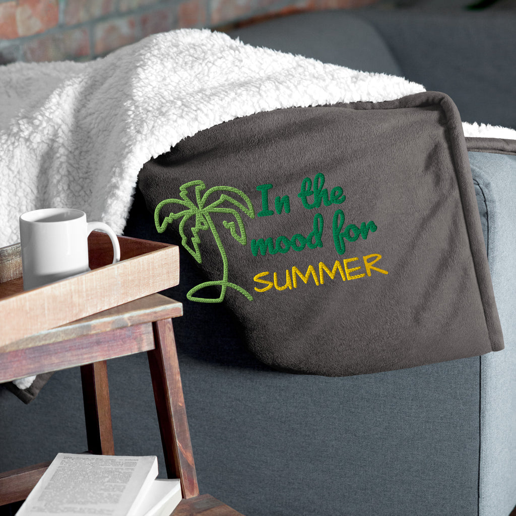In the Mood for Summer Premium Sherpa Blanket - Snugoma