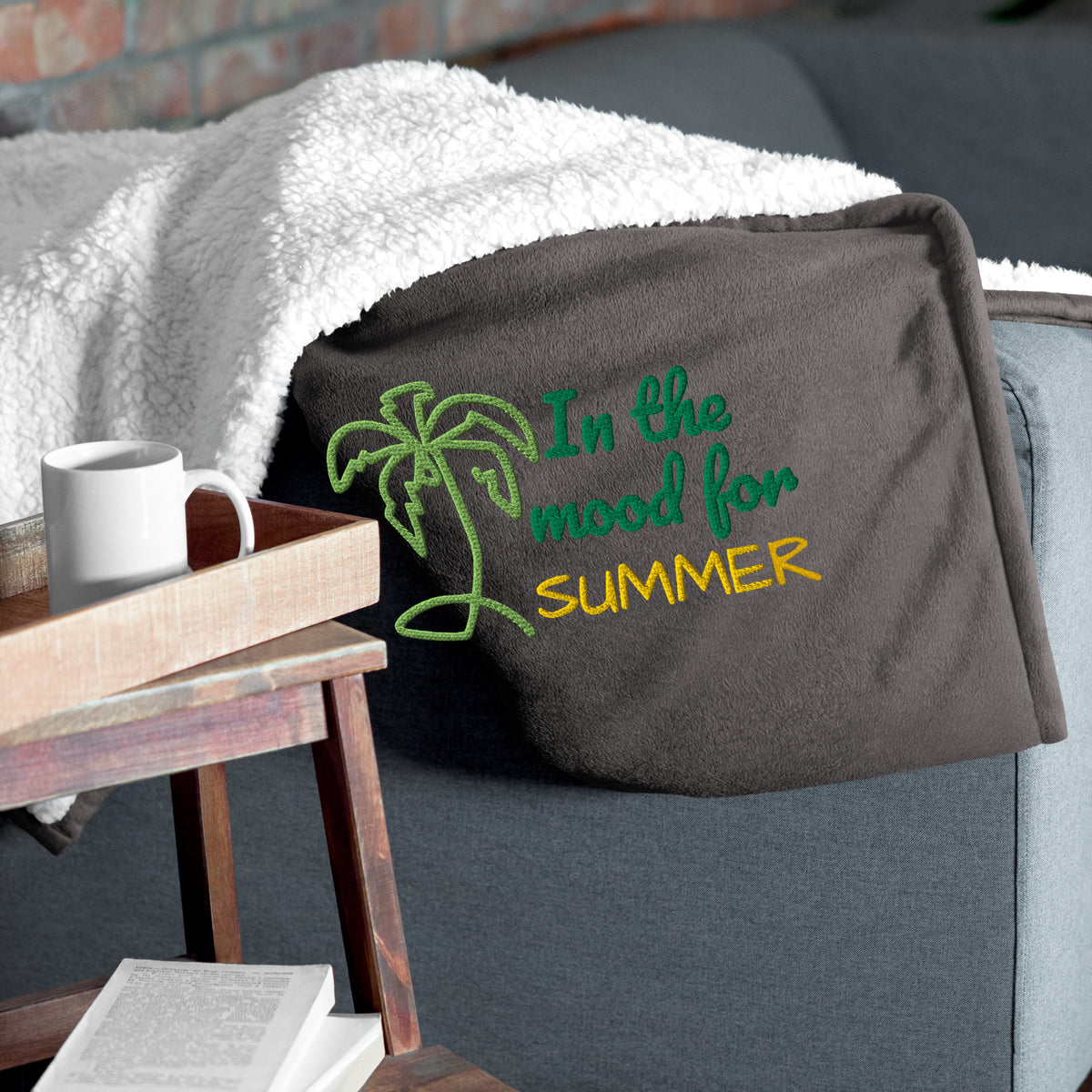 In the Mood for Summer Premium Sherpa Blanket - Snugoma
