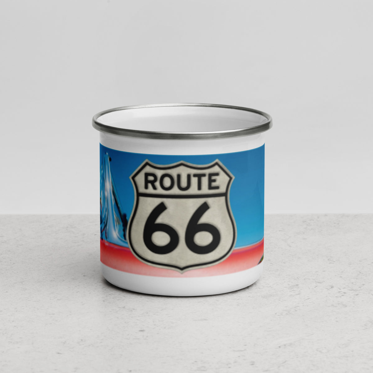 Route 66 Enamel Mug - Snugoma