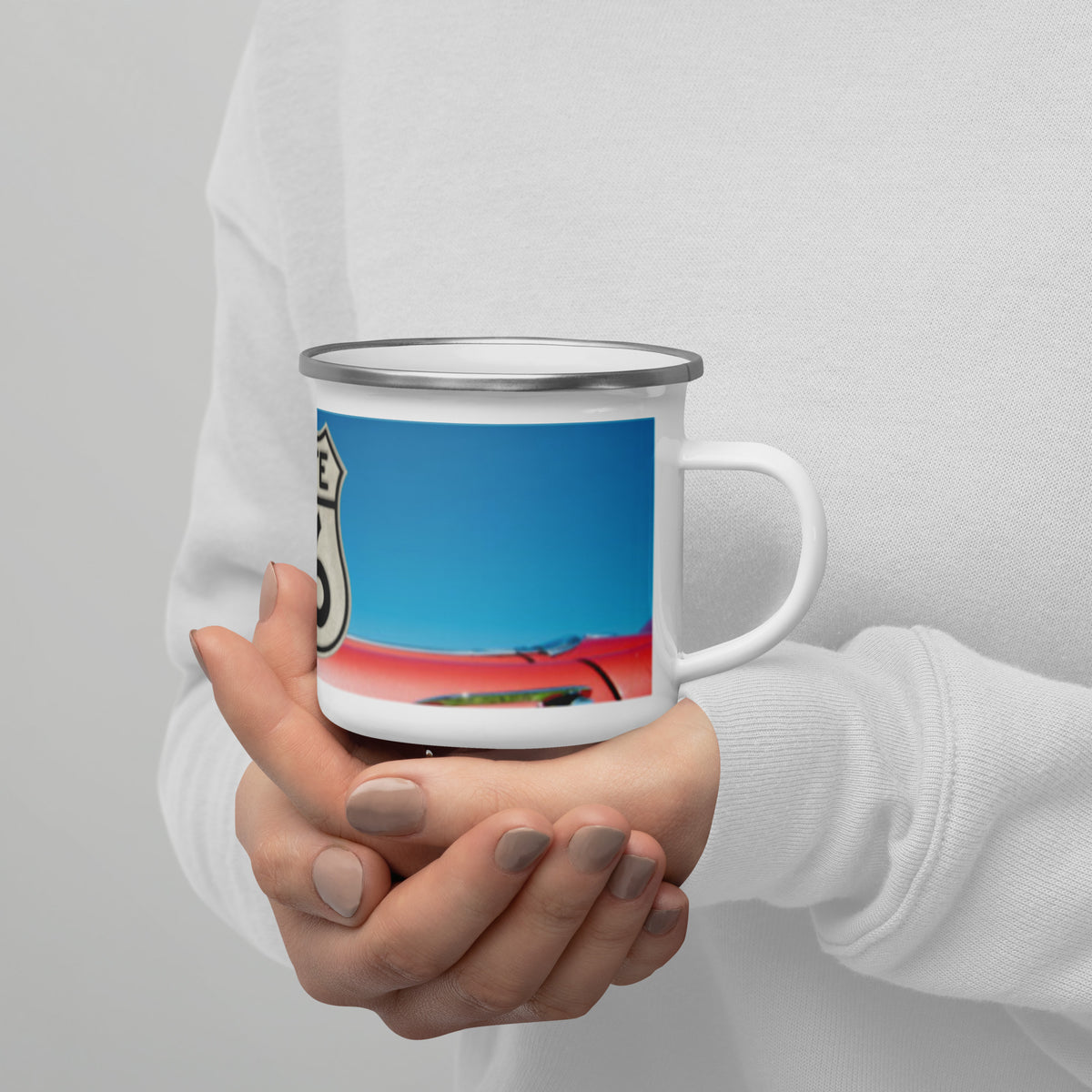 Route 66 Enamel Mug - Snugoma