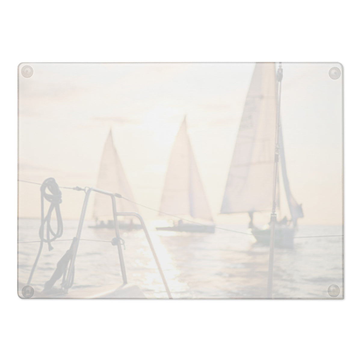 Sailboat Glass Cutting Board - Snugoma
