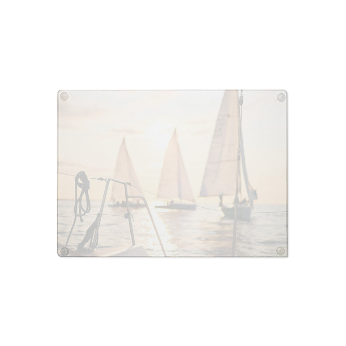 Sailboat Glass Cutting Board - Snugoma