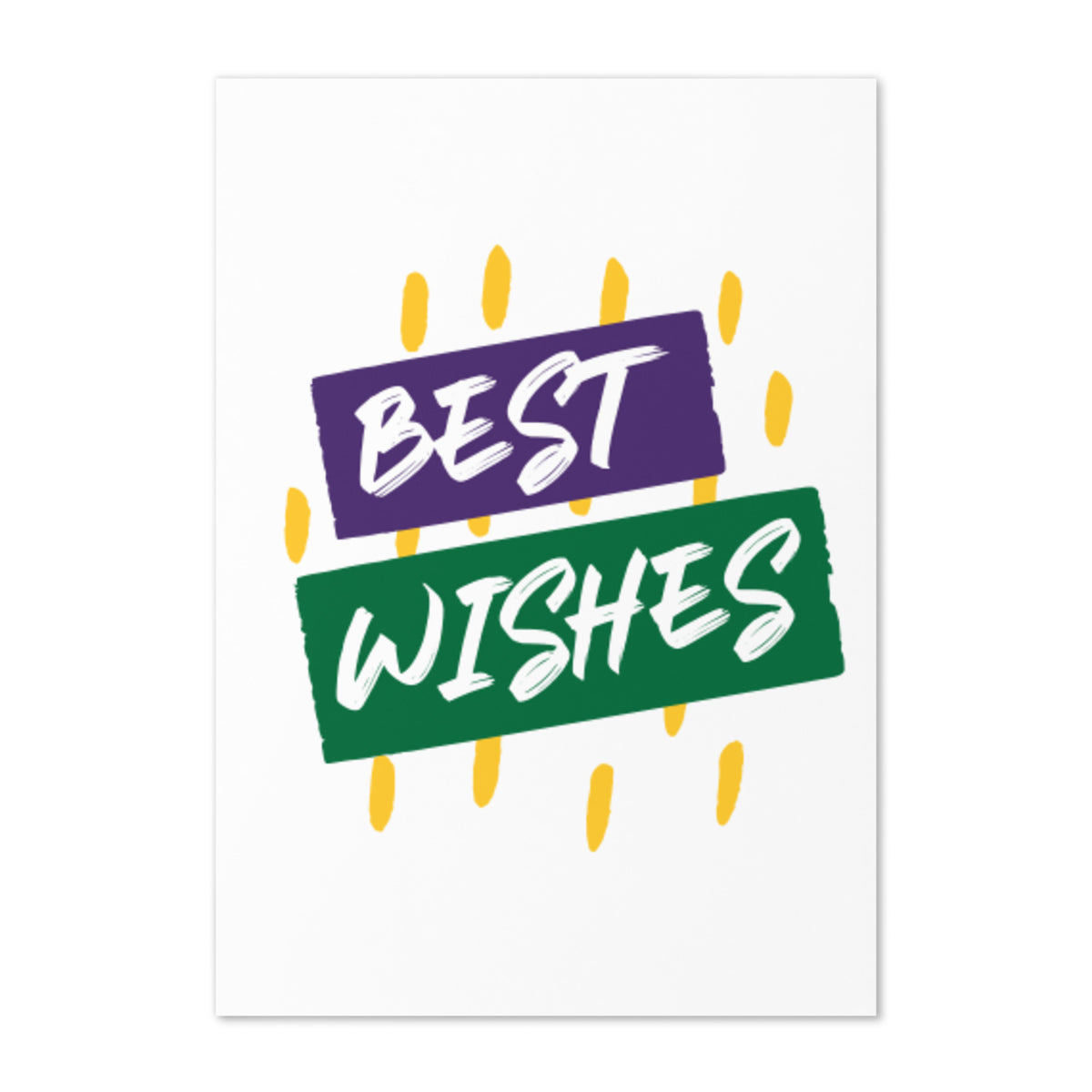 Best Wishes Greeting Card - Snugoma