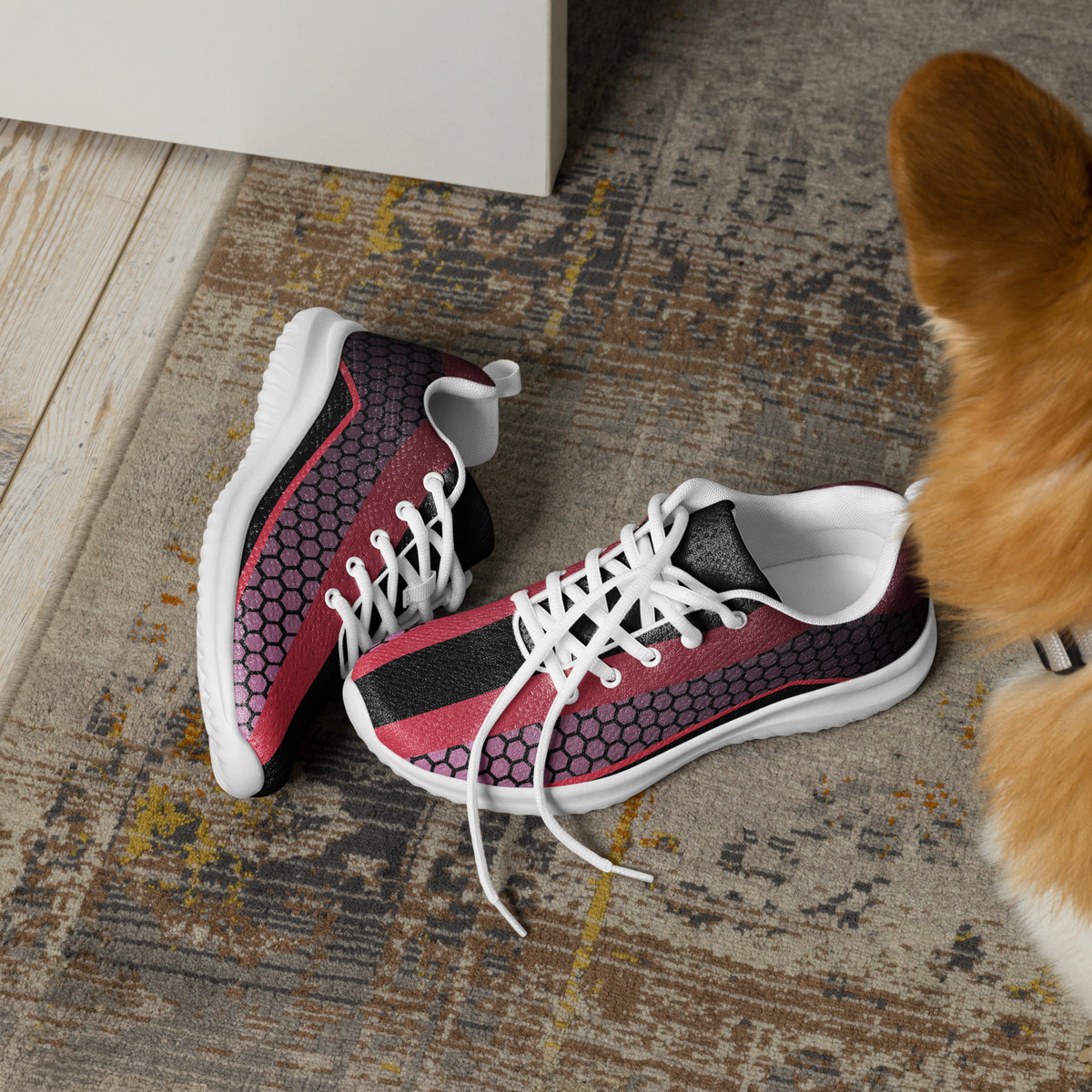 Men’s Red/Black Athletic Shoes - Snugoma