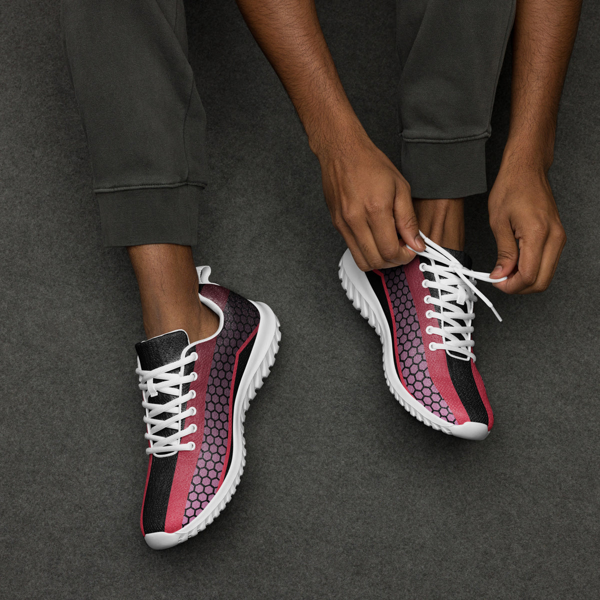 Men’s Red/Black Athletic Shoes - Snugoma