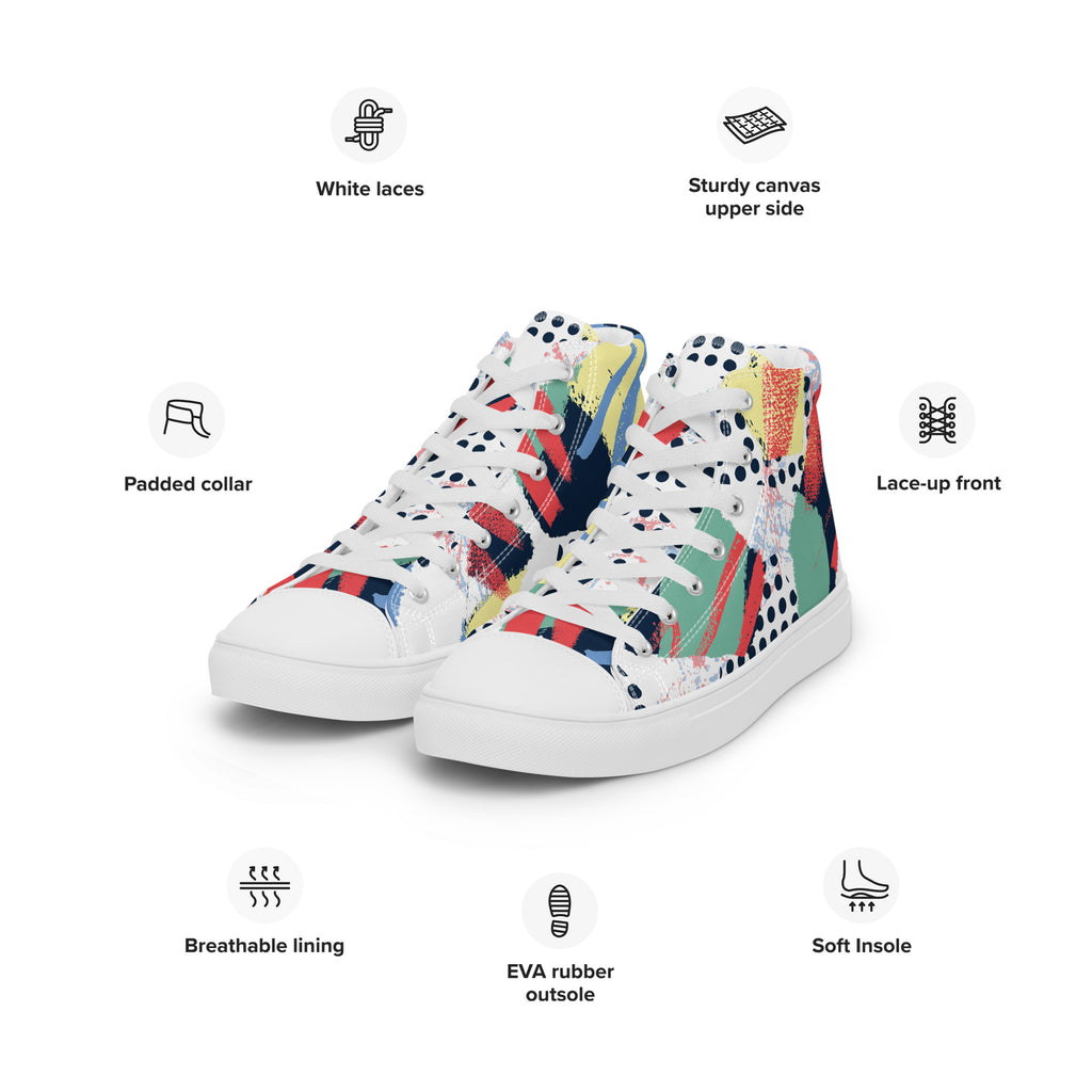 Men's High Top Canvas Shoes - Snugoma