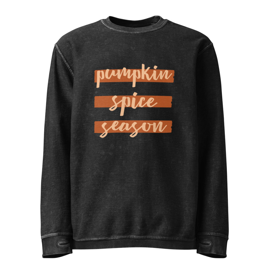 Pumpkin Spice Season Comfy Cord Sweatshirt - Snugoma