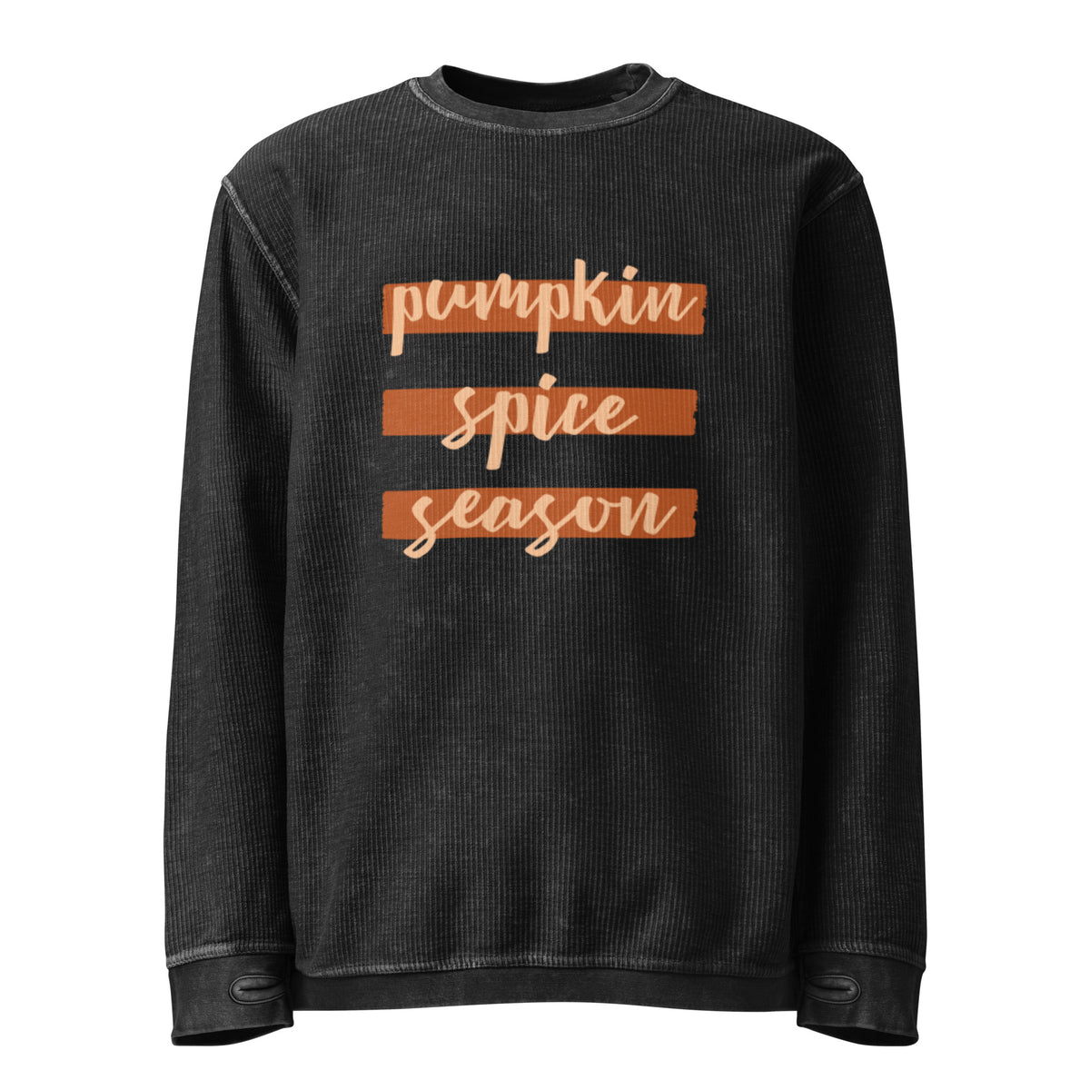 Pumpkin Spice Season Comfy Cord Sweatshirt - Snugoma
