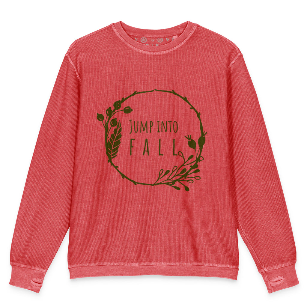 Jump Into Fall Comfy Cord Sweatshirt - Snugoma