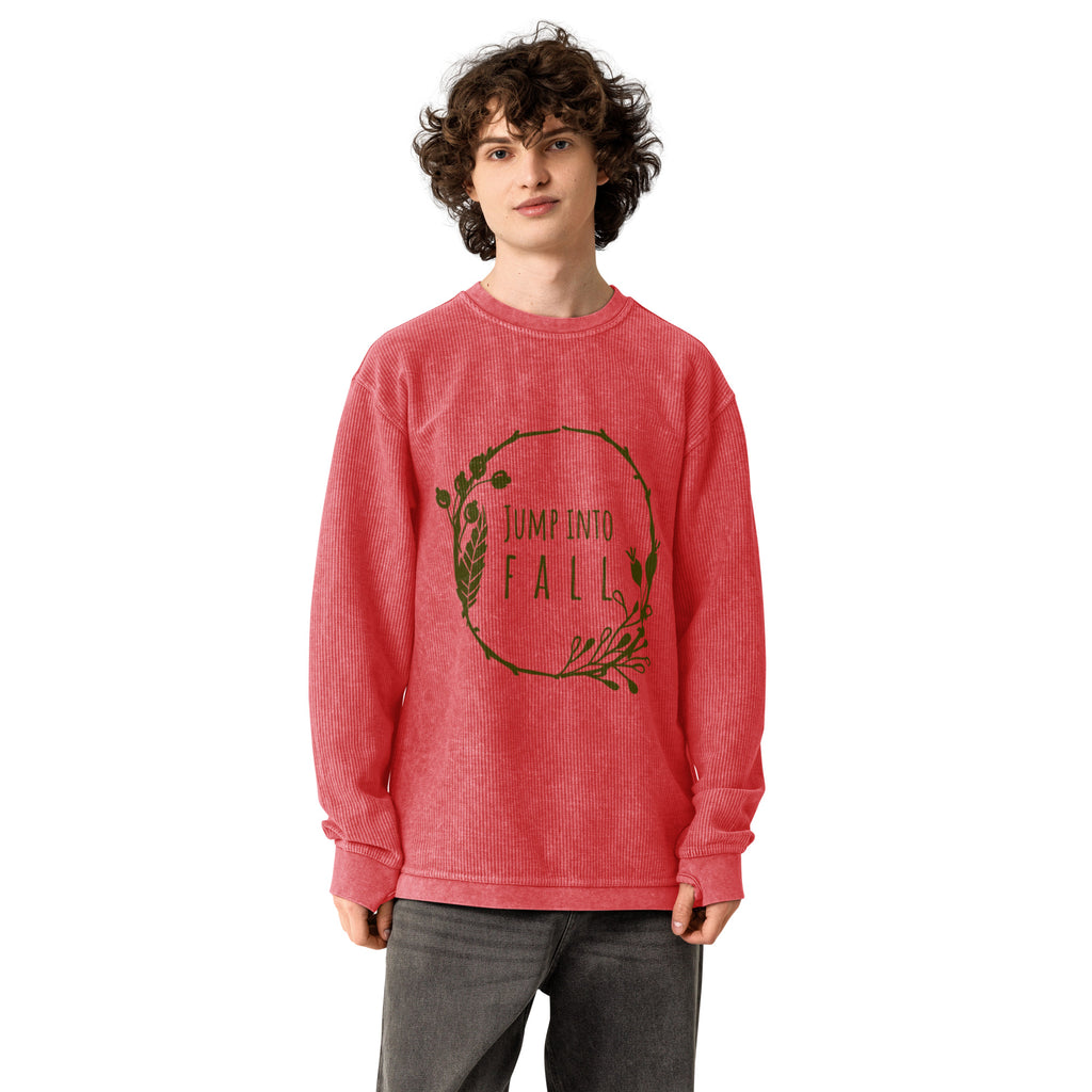 Jump Into Fall Comfy Cord Sweatshirt - Snugoma