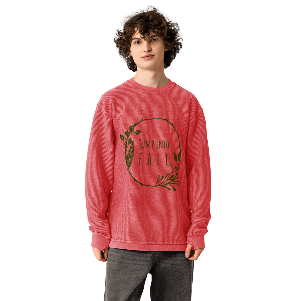 Jump Into Fall Comfy Cord Sweatshirt - Snugoma