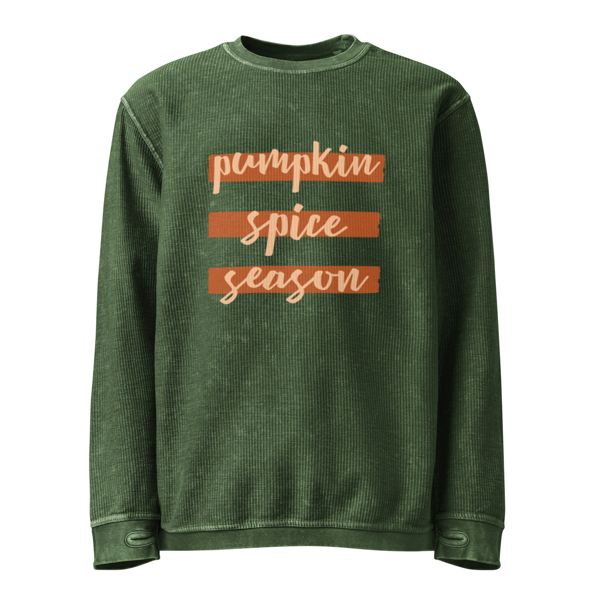 Pumpkin Spice Season Comfy Cord Sweatshirt - Snugoma