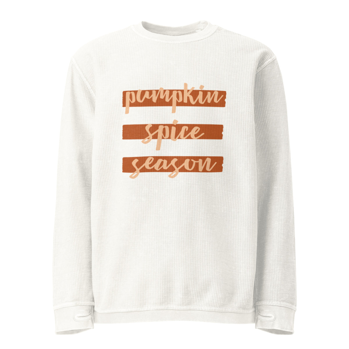 Pumpkin Spice Season Comfy Cord Sweatshirt - Snugoma