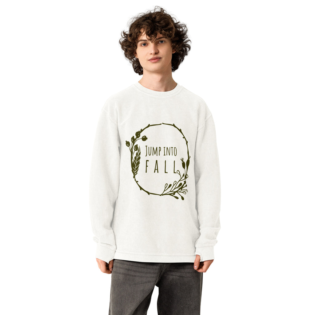 Jump Into Fall Comfy Cord Sweatshirt - Snugoma
