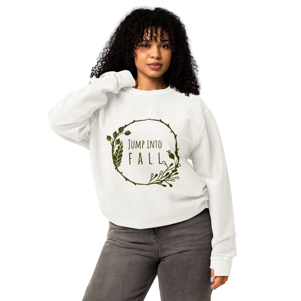 Jump Into Fall Comfy Cord Sweatshirt - Snugoma