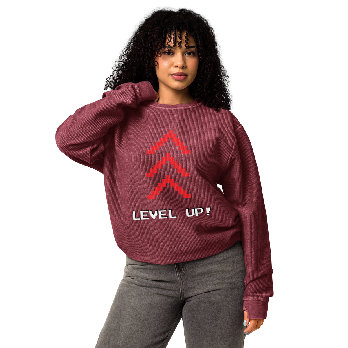 Level Up Comfy Cord Sweatshirt - Snugoma