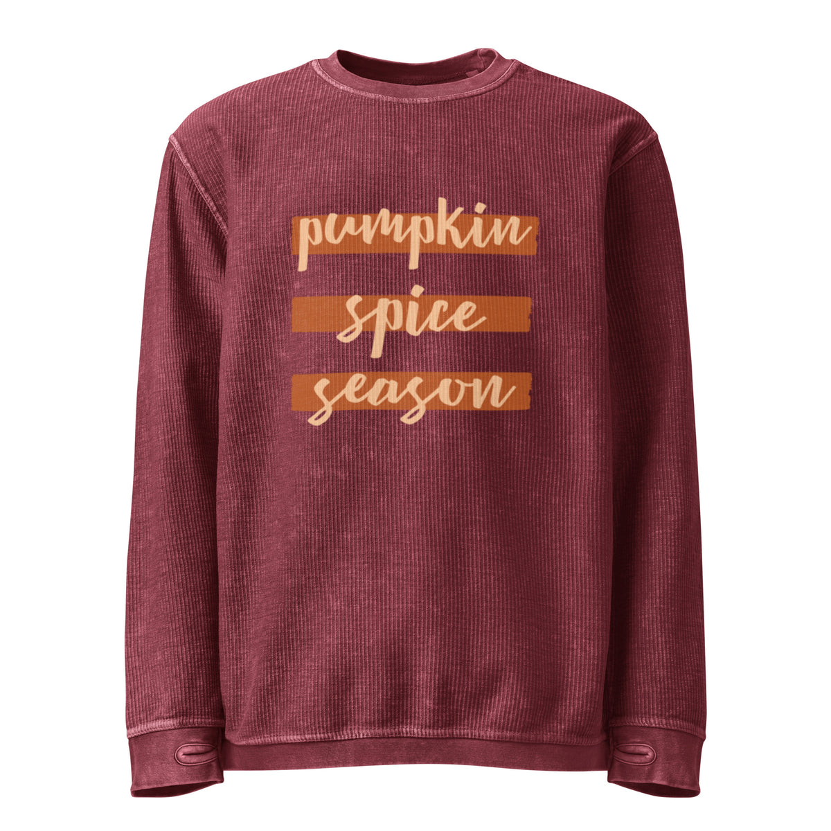 Pumpkin Spice Season Comfy Cord Sweatshirt - Snugoma
