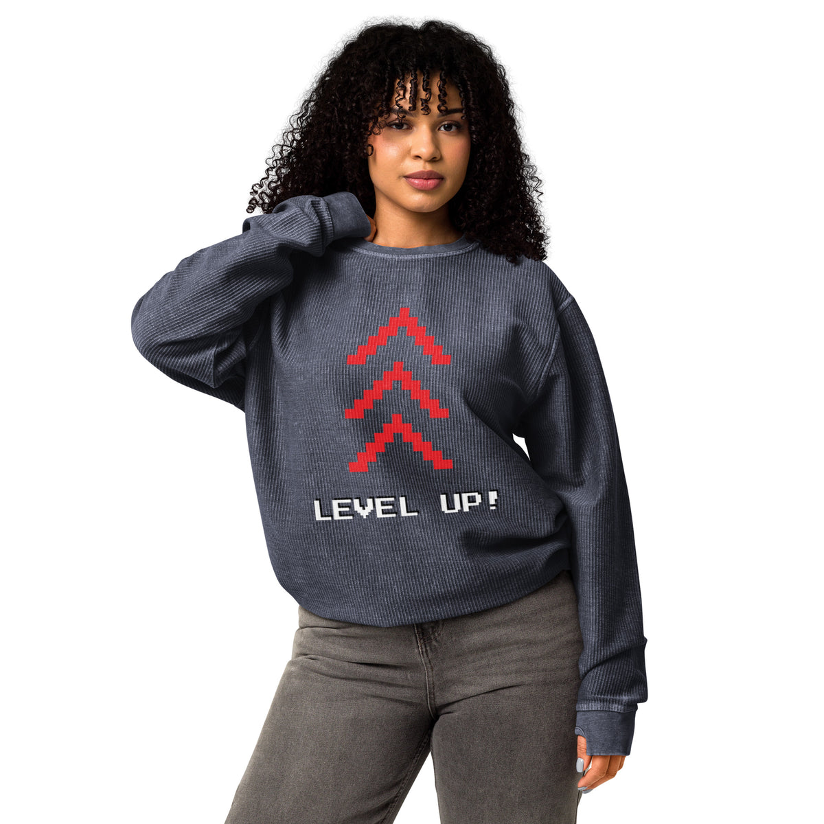 Level Up Comfy Cord Sweatshirt - Snugoma