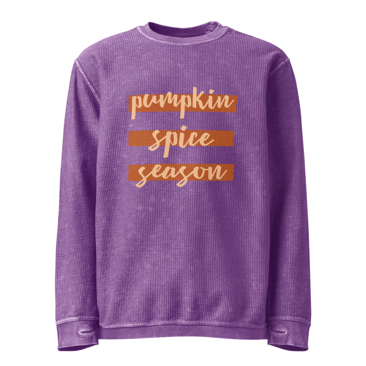 Pumpkin Spice Season Comfy Cord Sweatshirt - Snugoma