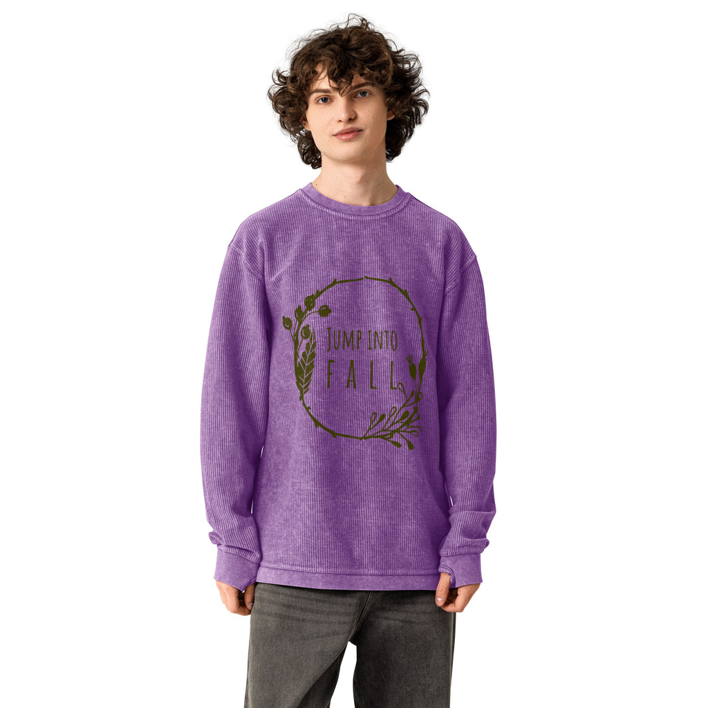 Jump Into Fall Comfy Cord Sweatshirt - Snugoma