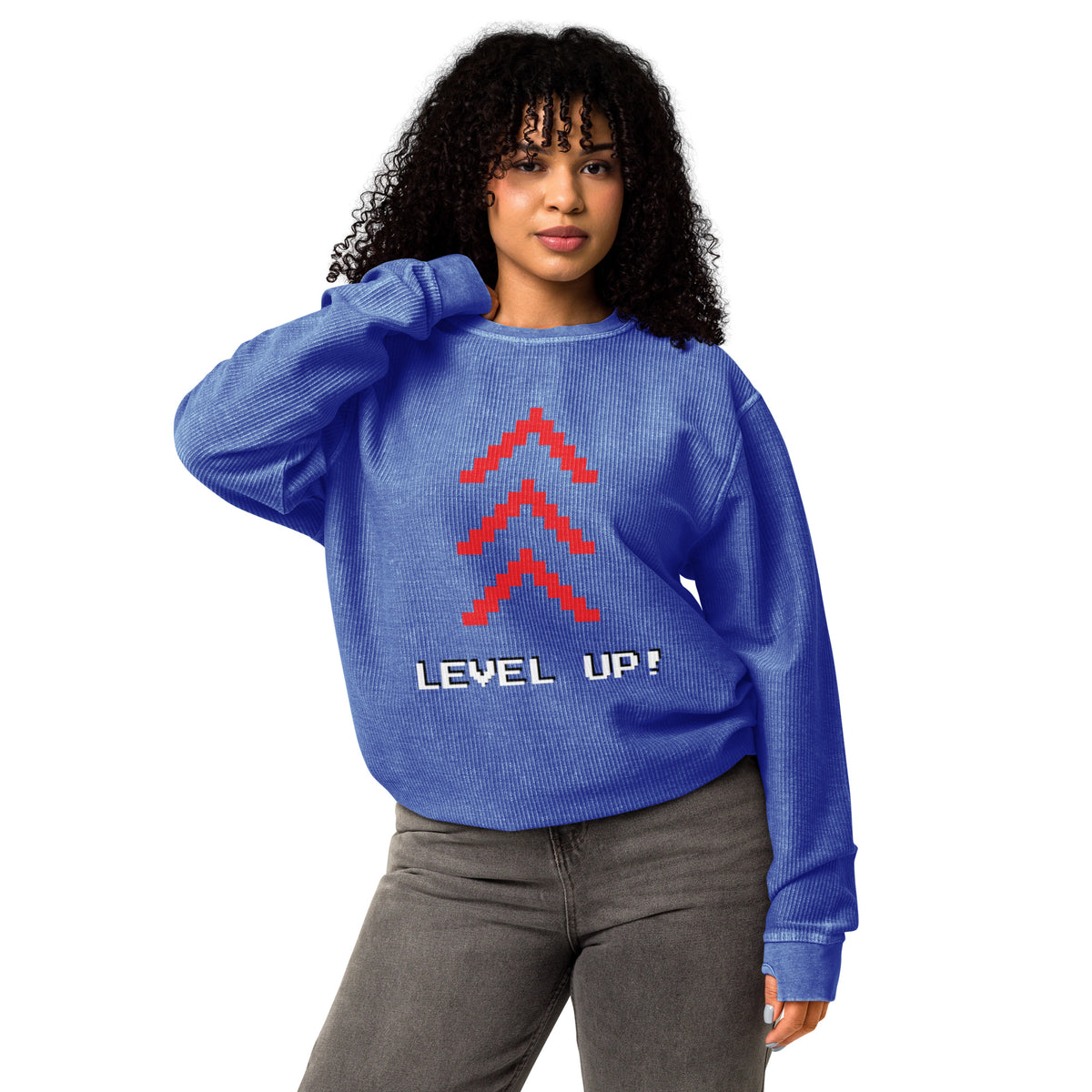 Level Up Comfy Cord Sweatshirt - Snugoma