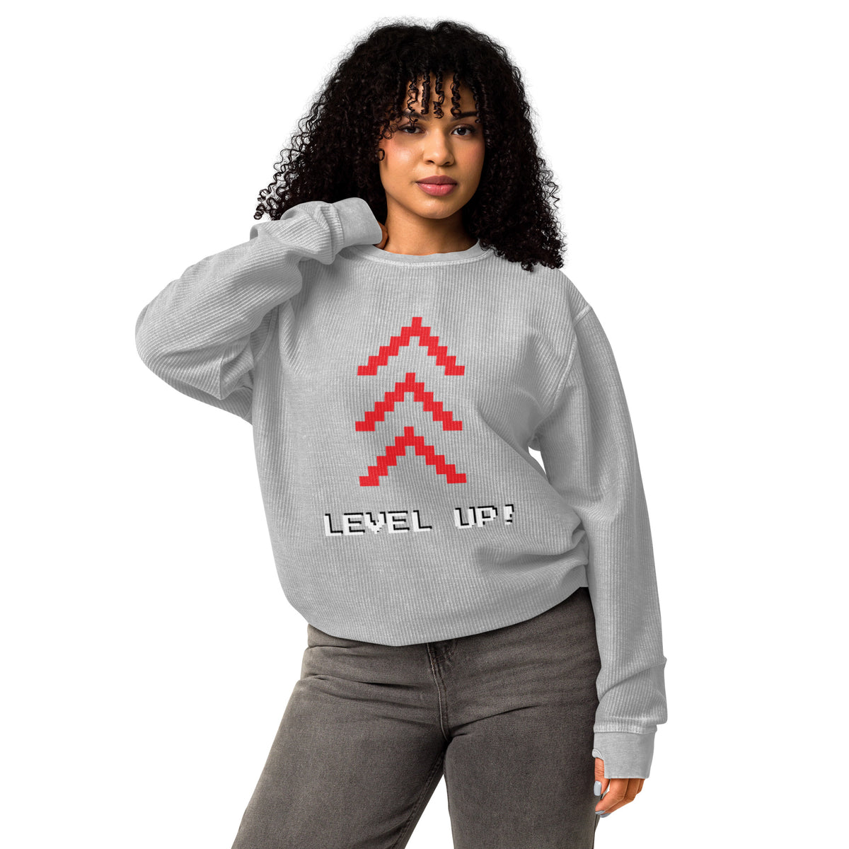 Level Up Comfy Cord Sweatshirt - Snugoma