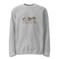 Life Begins After Coffee Comfy Cord Sweatshirt - Snugoma