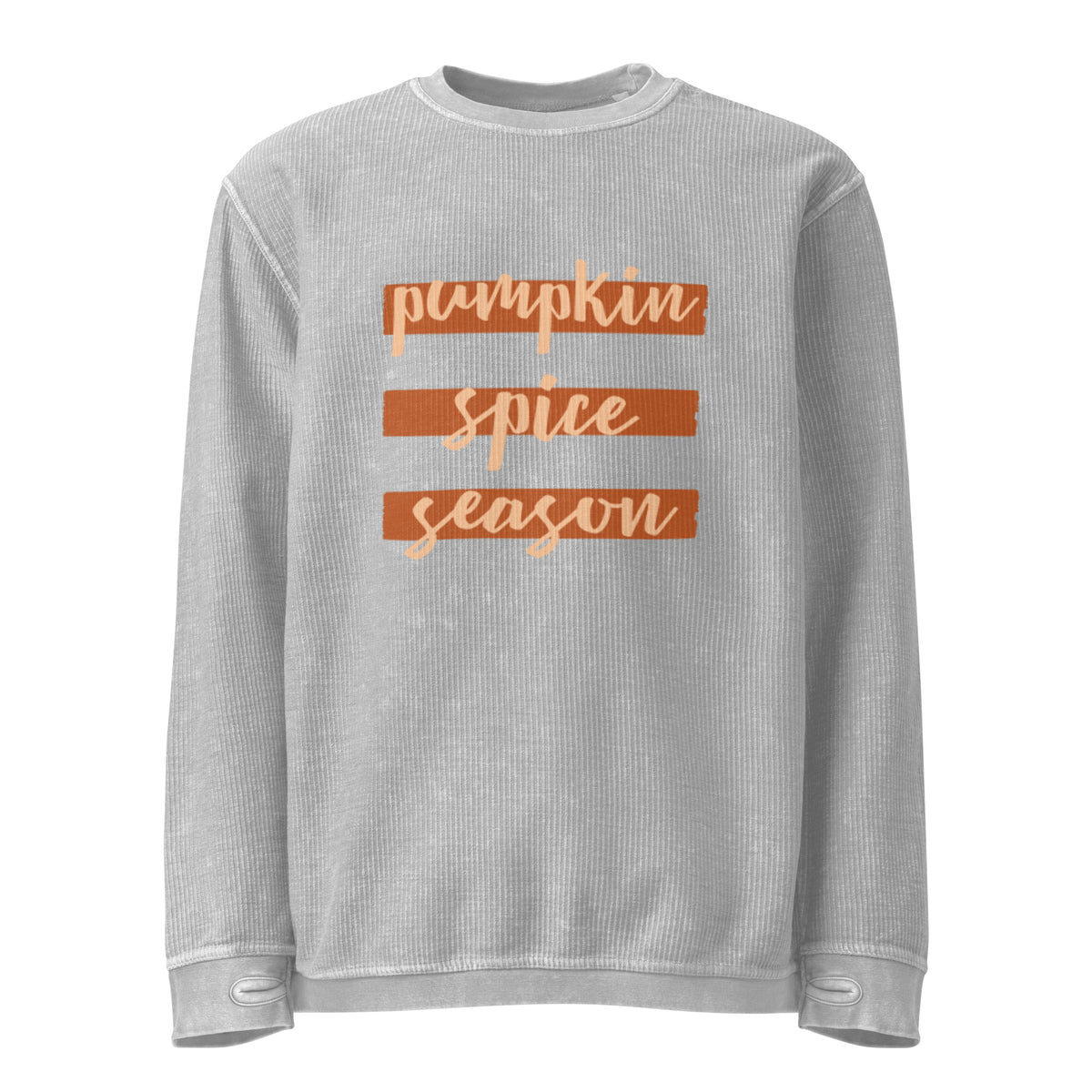 Pumpkin Spice Season Comfy Cord Sweatshirt - Snugoma