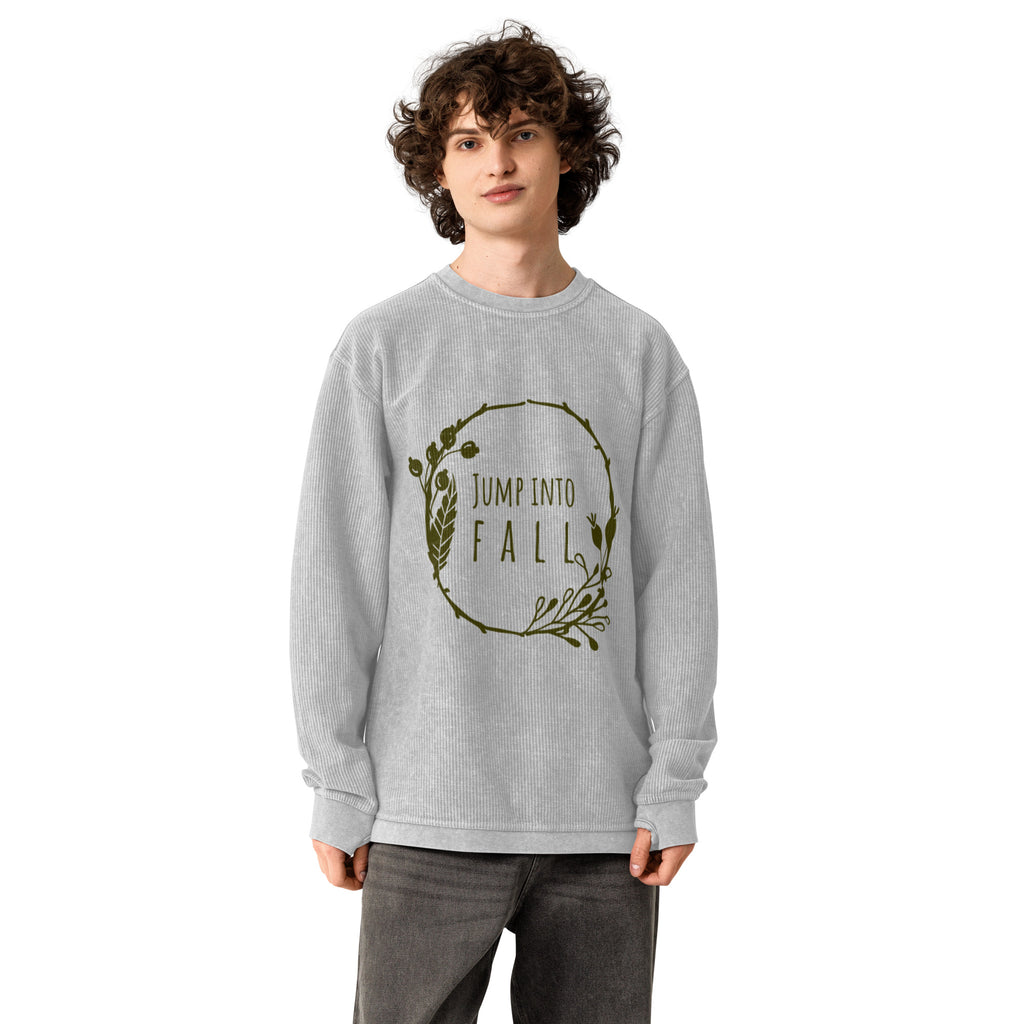 Jump Into Fall Comfy Cord Sweatshirt - Snugoma