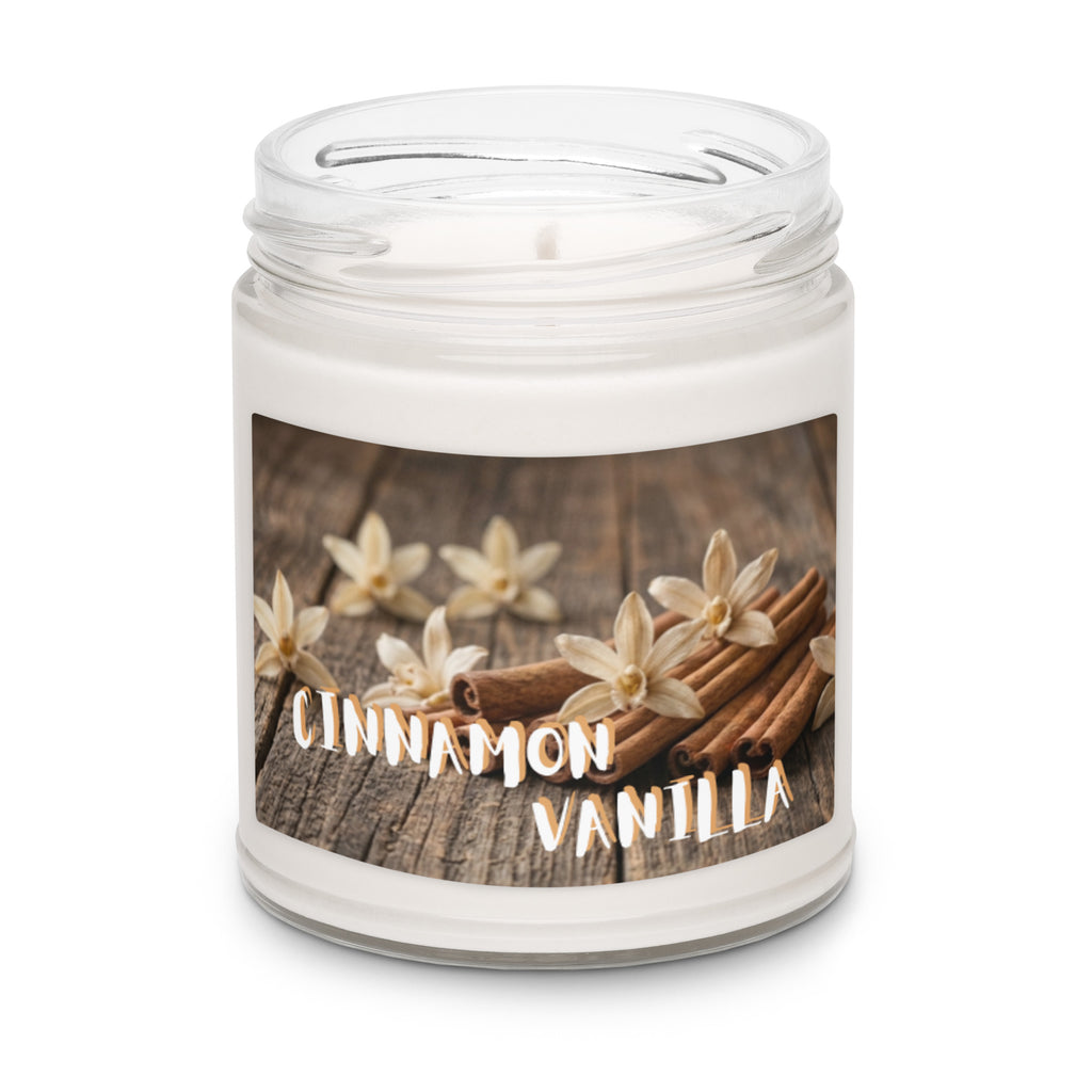 Cinnamon Vanilla Scented Soy Candle - Snugoma